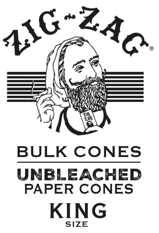 109 King Size Zig-Zag Paper Cones